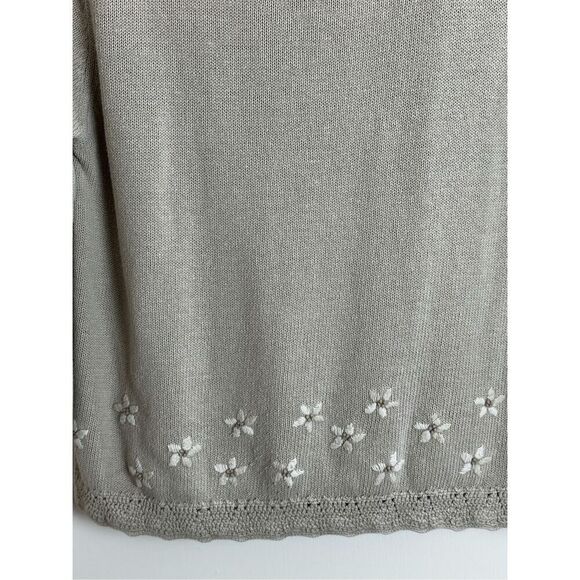 Eddie Bauer cream/taupe sweater Size L - Picture 7 of 8